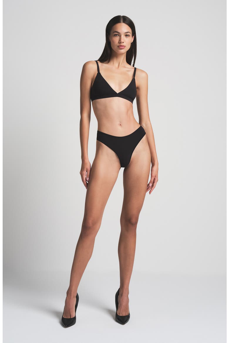 Fits Everybody Thong, Alternate, color, ONYX