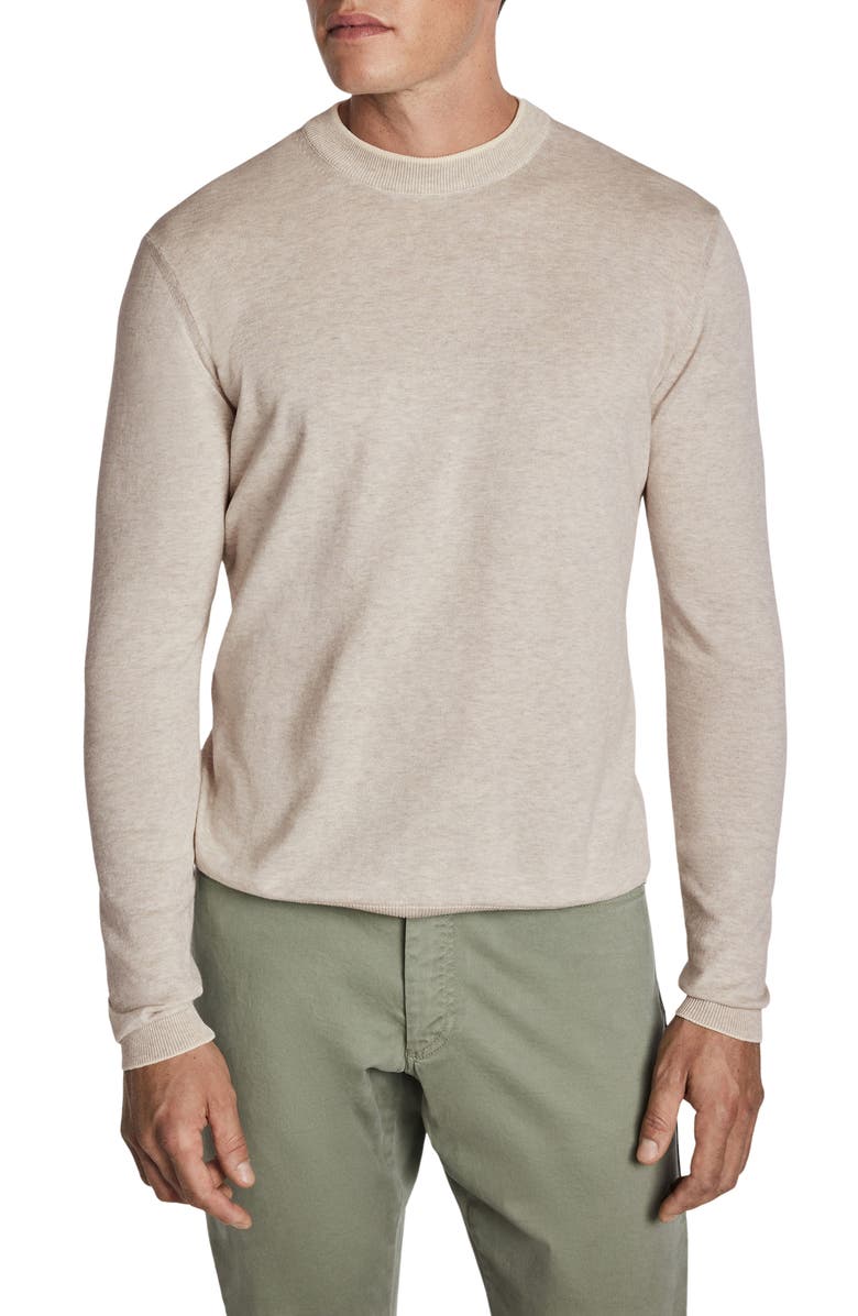 Jack Victor Dan Cotton Sweater, Main, color, Oyster