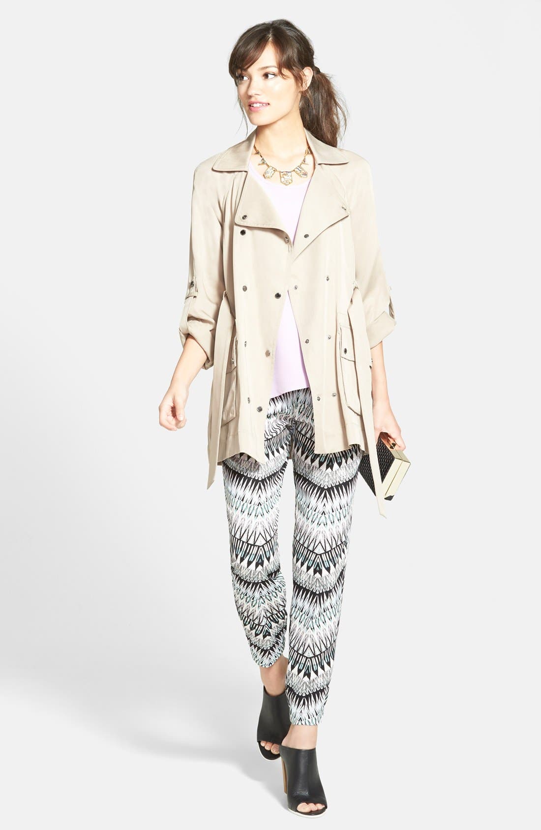 NATASHA Tasha Woven Box Clutch, Alternate, color, 