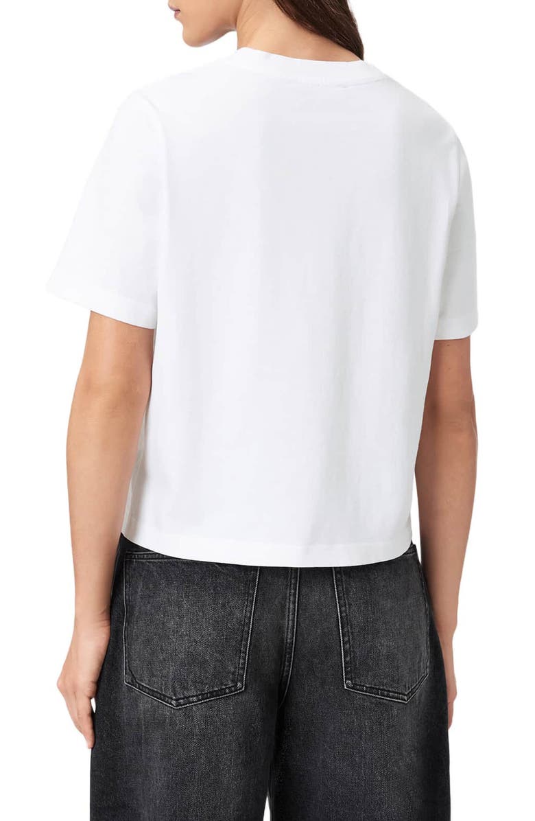 AllSaints Heartache Lisa Cotton Graphic T-Shirt, Alternate, color, White