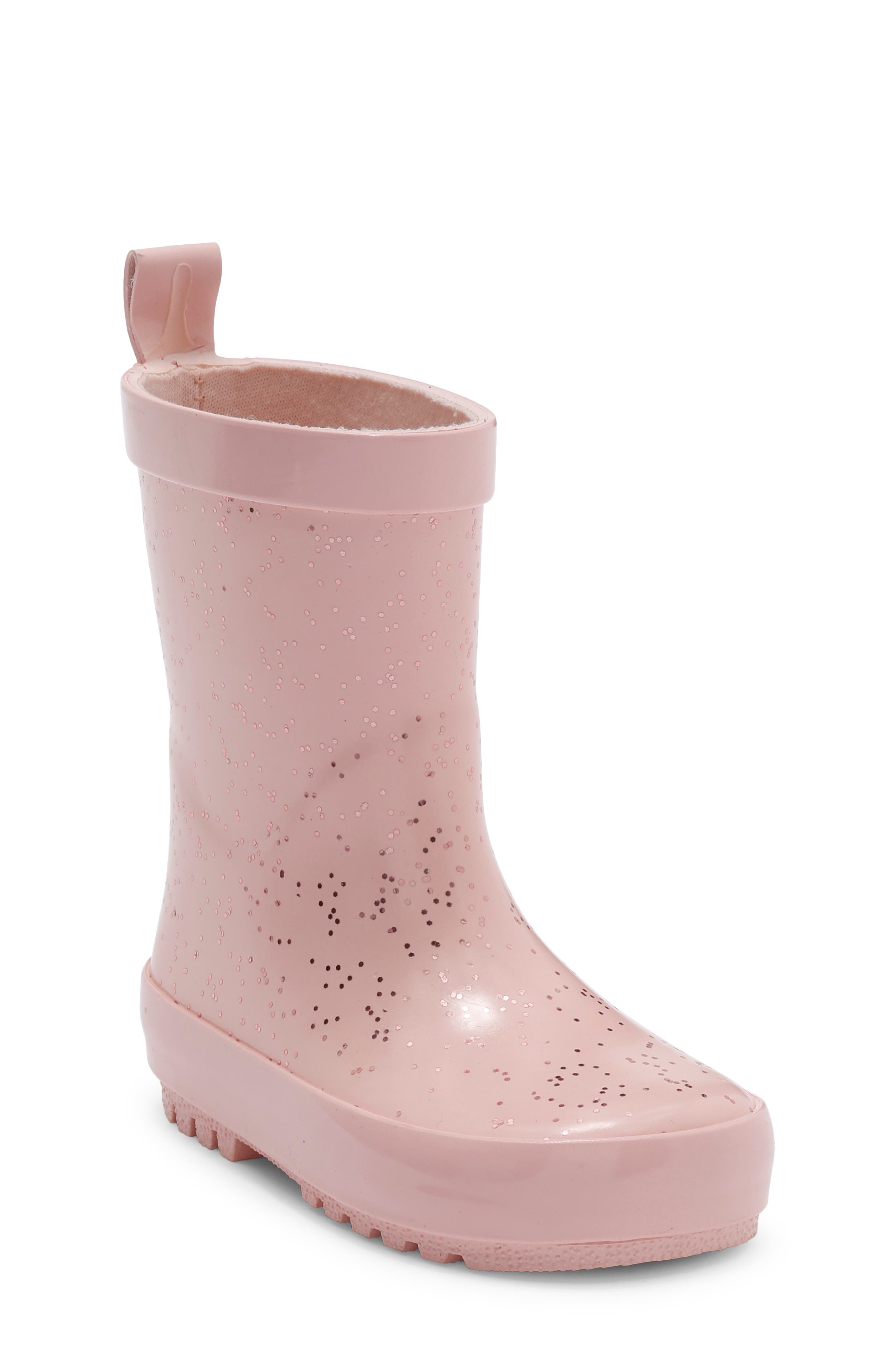 Harper Canyon Kids' Audra Glitter Rainboot In Pink