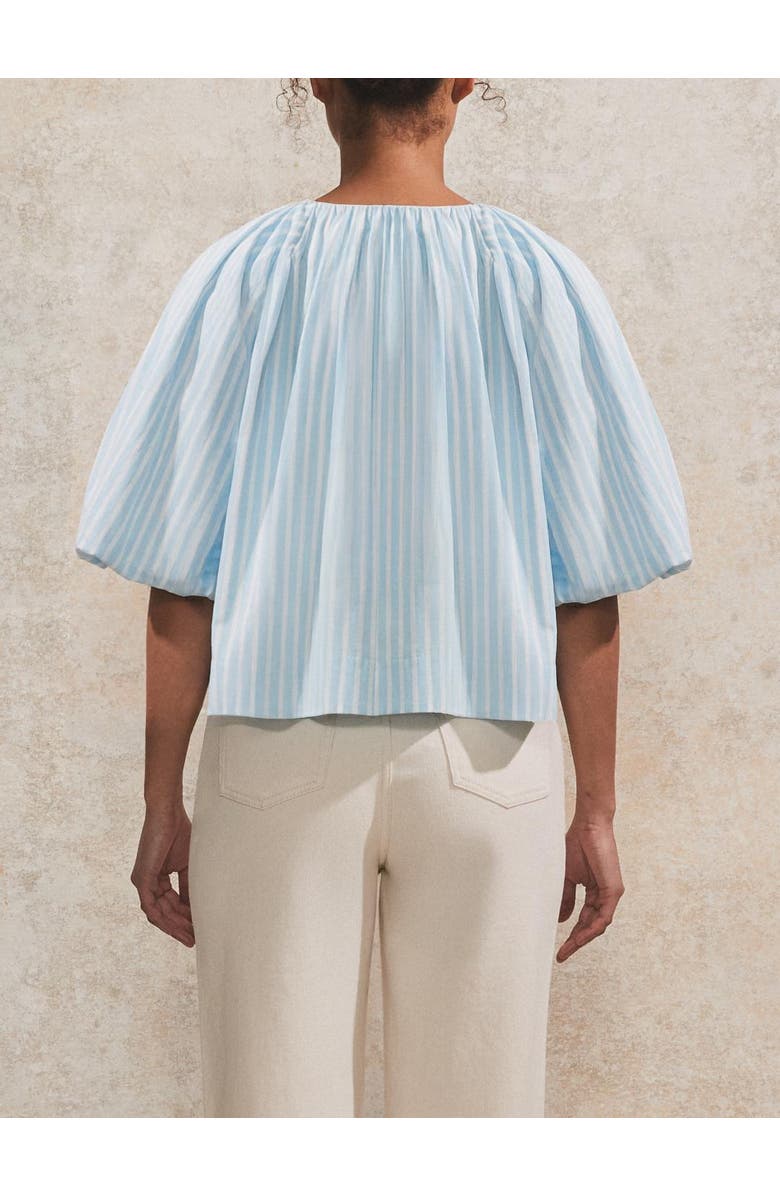 Ro&Zo Puff Sleeve V-Neck Top, Alternate, color, 