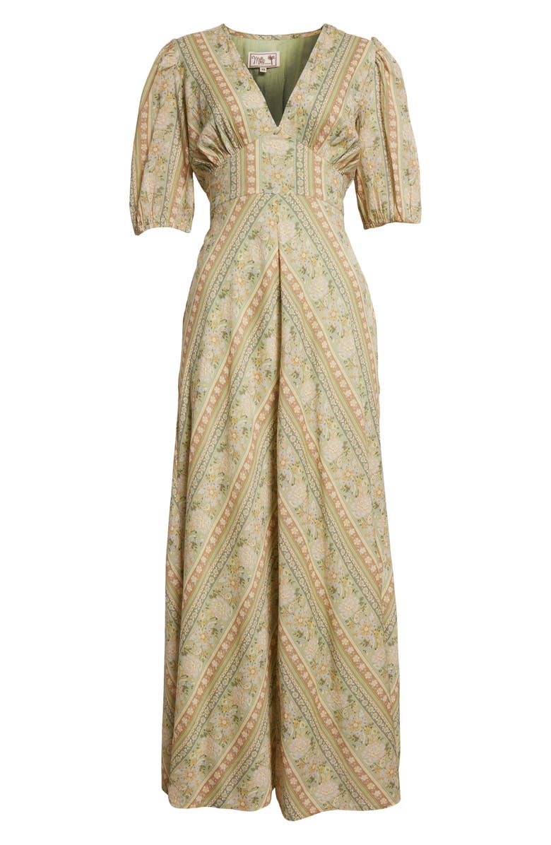 MILLE Florencia Empire Waist Cotton Dress, Alternate, color,