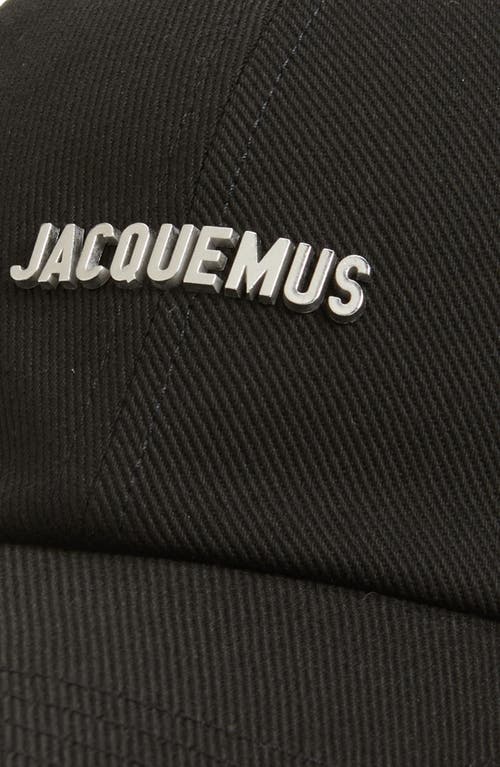 Jacquemus La Casquette Gadjo Baseball Cap In Black