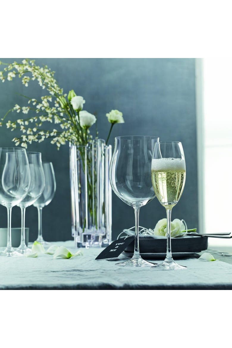 Vivendi Wine Glass, Set of 4, Alternate, color, White