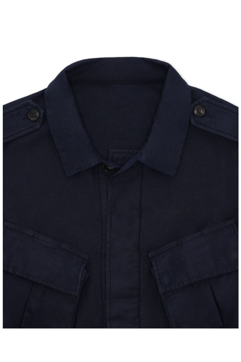 Jungle Cotton Pocket Jacket, Alternate, color, BLUE