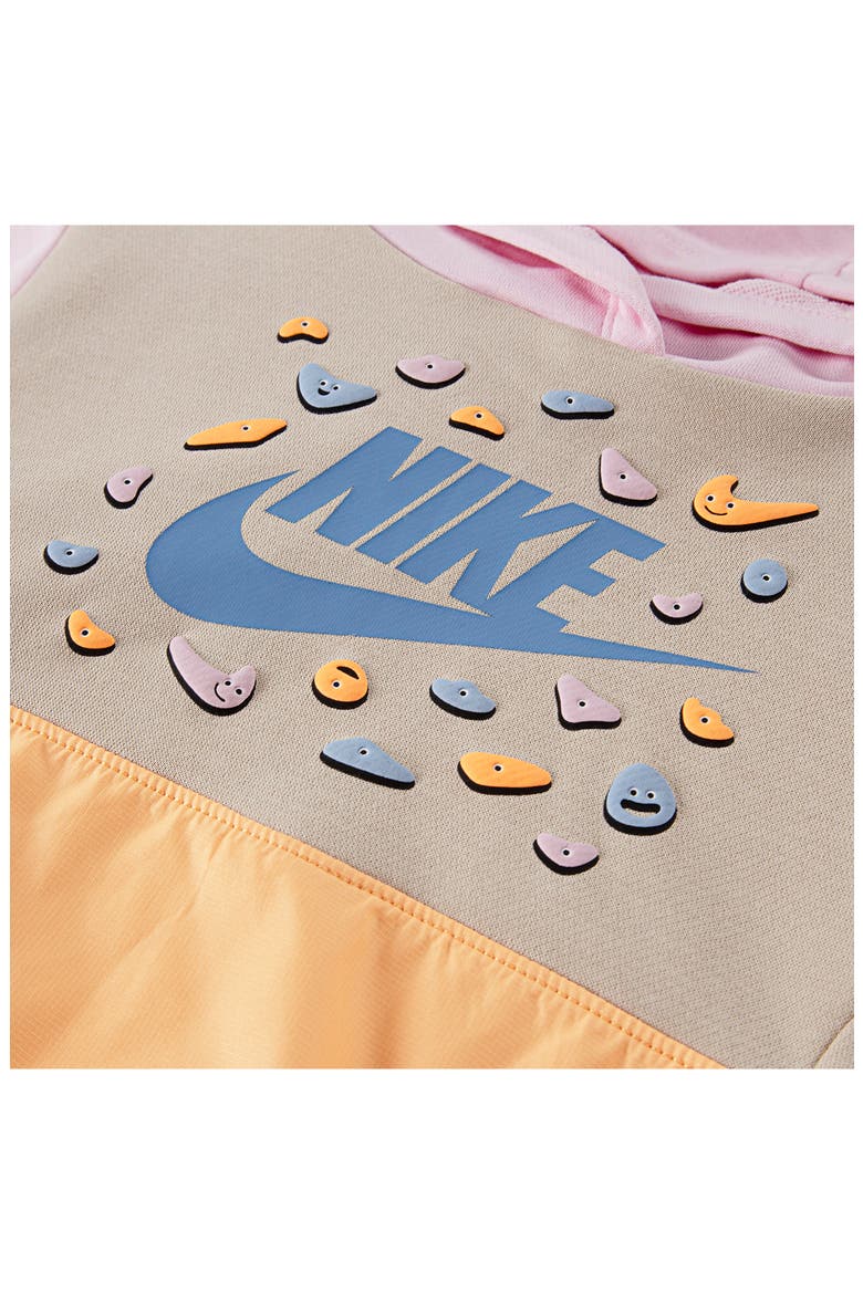 Kids' Keep Climbing Colorblock Hoodie & Joggers Set, Alternate, color, PINK FOAM