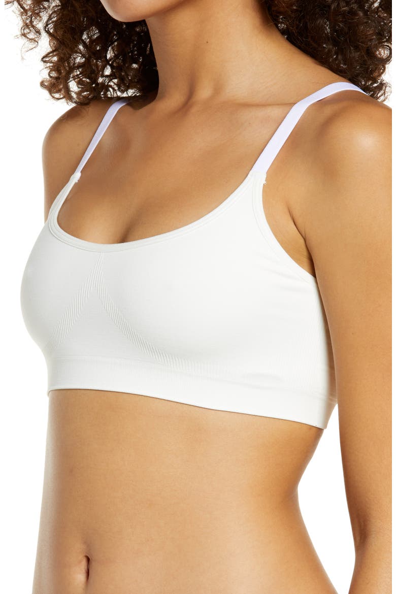 All Day Comfort Bralette, Alternate, color, WHITE SNOW