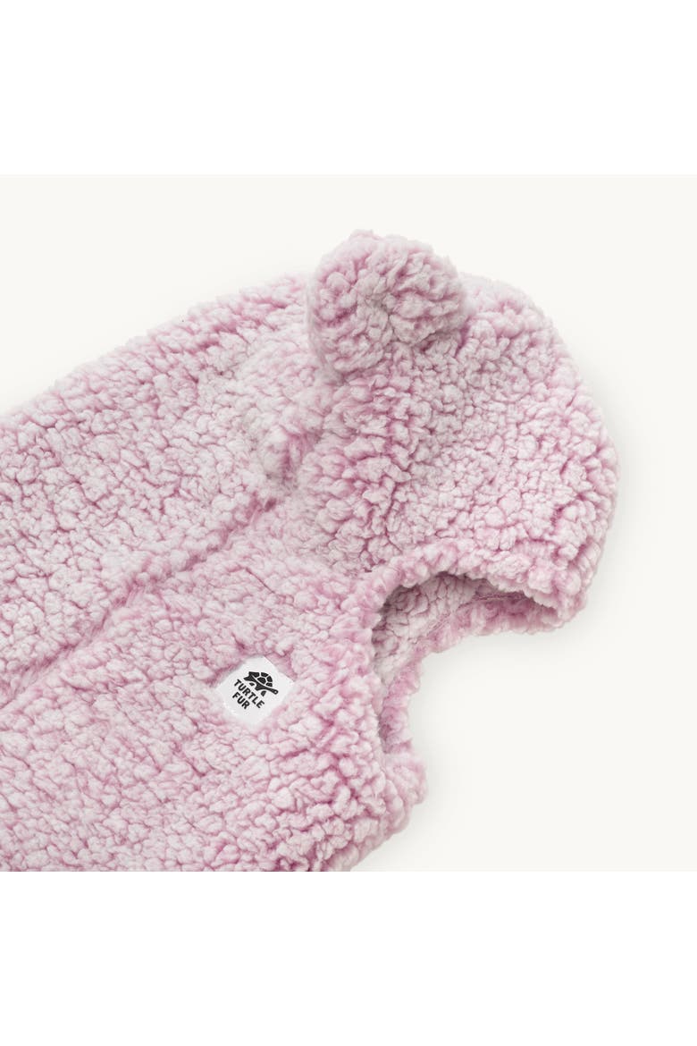 Kids Fleece Bear Balaclava, Alternate, color, Dusty Rose