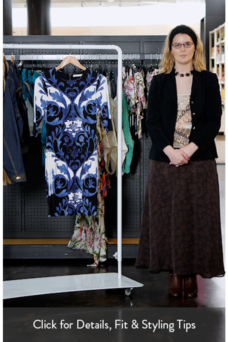 Delora Tapestry Print Knit Minidress video