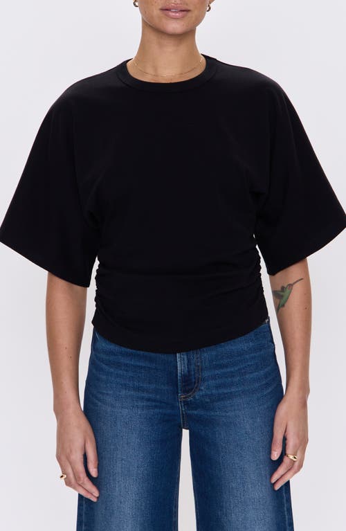 Pistola Veronica Drop Shoulder Cotton T-shirt In Black