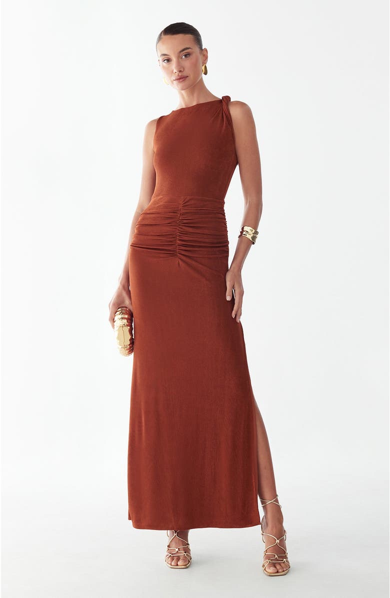 BWLDR Drew Maxi Dress, Main, color, Copper