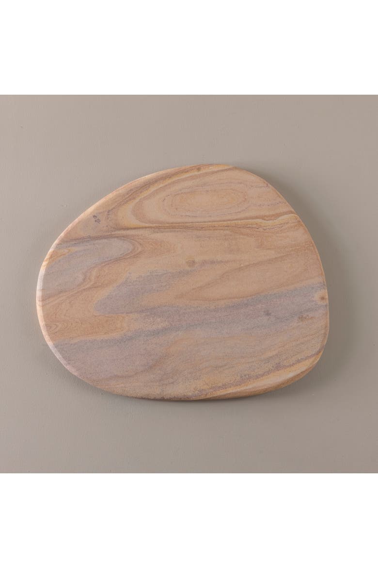 Rainbow Sandstone Pebble Board, Alternate, color, Beige