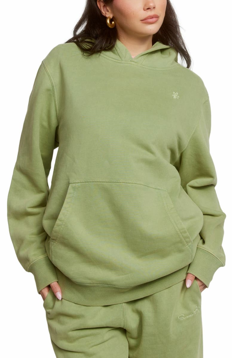 Samii Ryan Olive Hoodie, Alternate, color, Olive Green