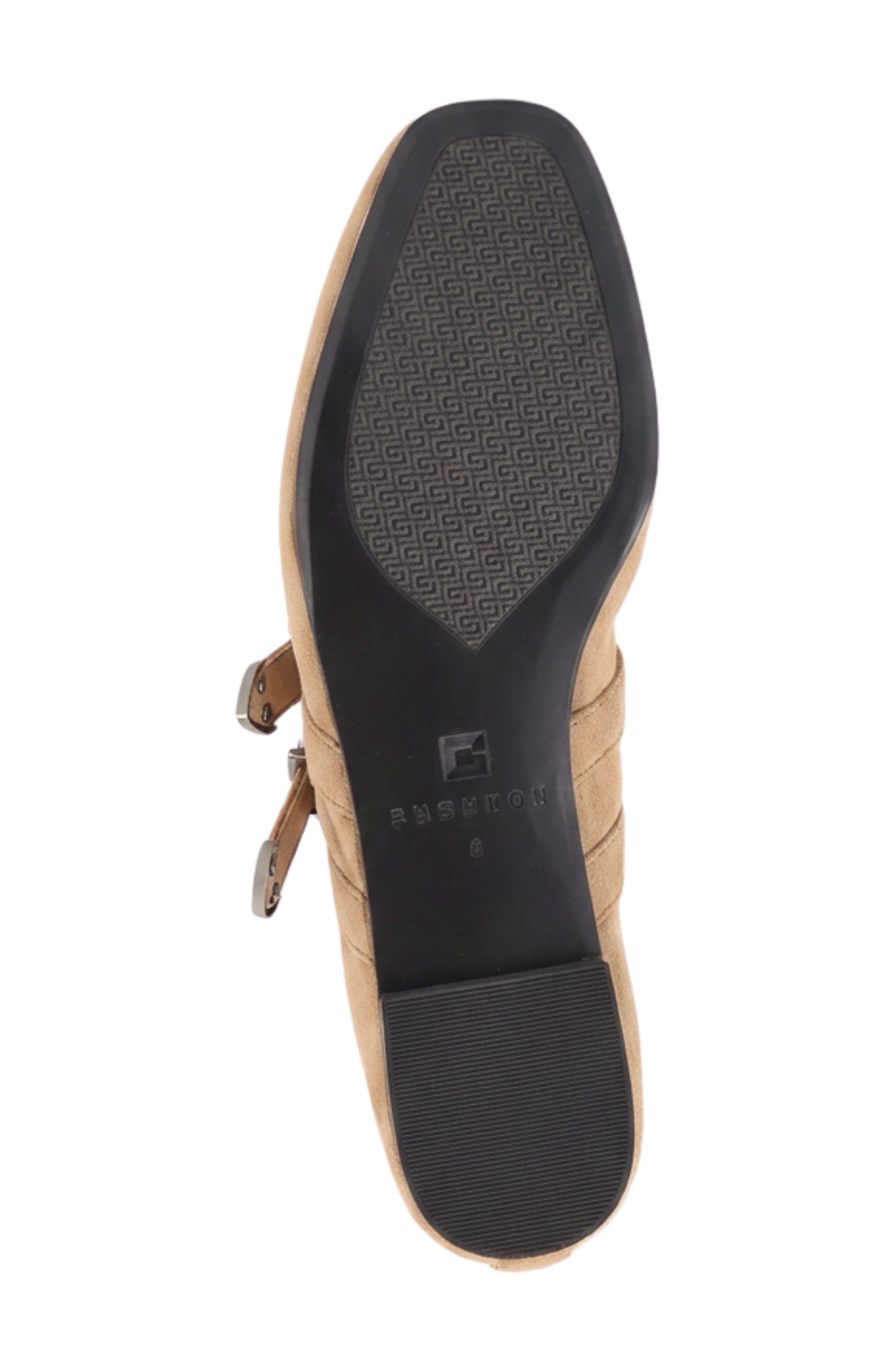 Albany Faux Leather Flat, Alternate, color, SAND SUEDE