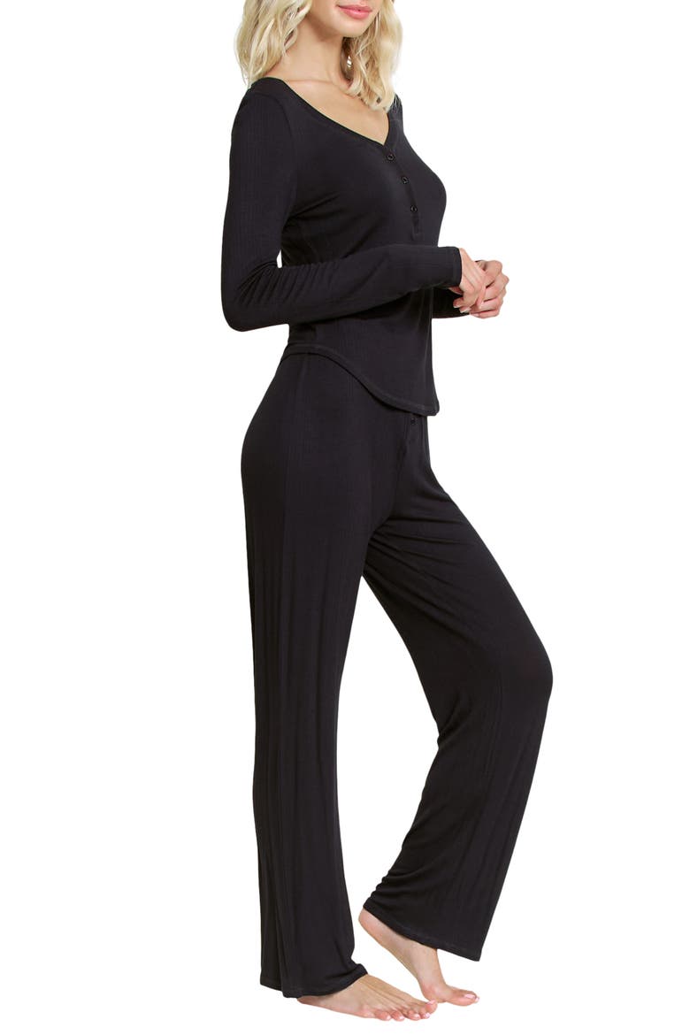 Dreamland Pajamas, Alternate, color, BLACK