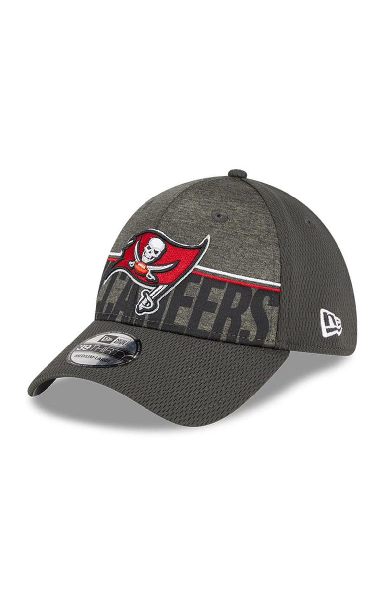 New Era Men's New Era Pewter Tampa Bay Buccaneers 2023 NFL Training Camp 39THIRTY Flex Fit Hat, Main, color, 