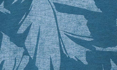 Travismathew Travel Tip Leaf Print T-shirt In Light Teal