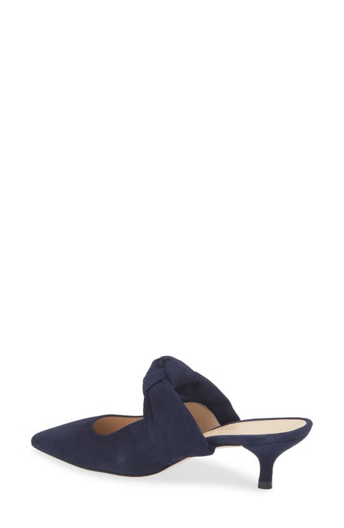 Stuart Weitzman Solange 50 Kitten Heel Mule In Blue