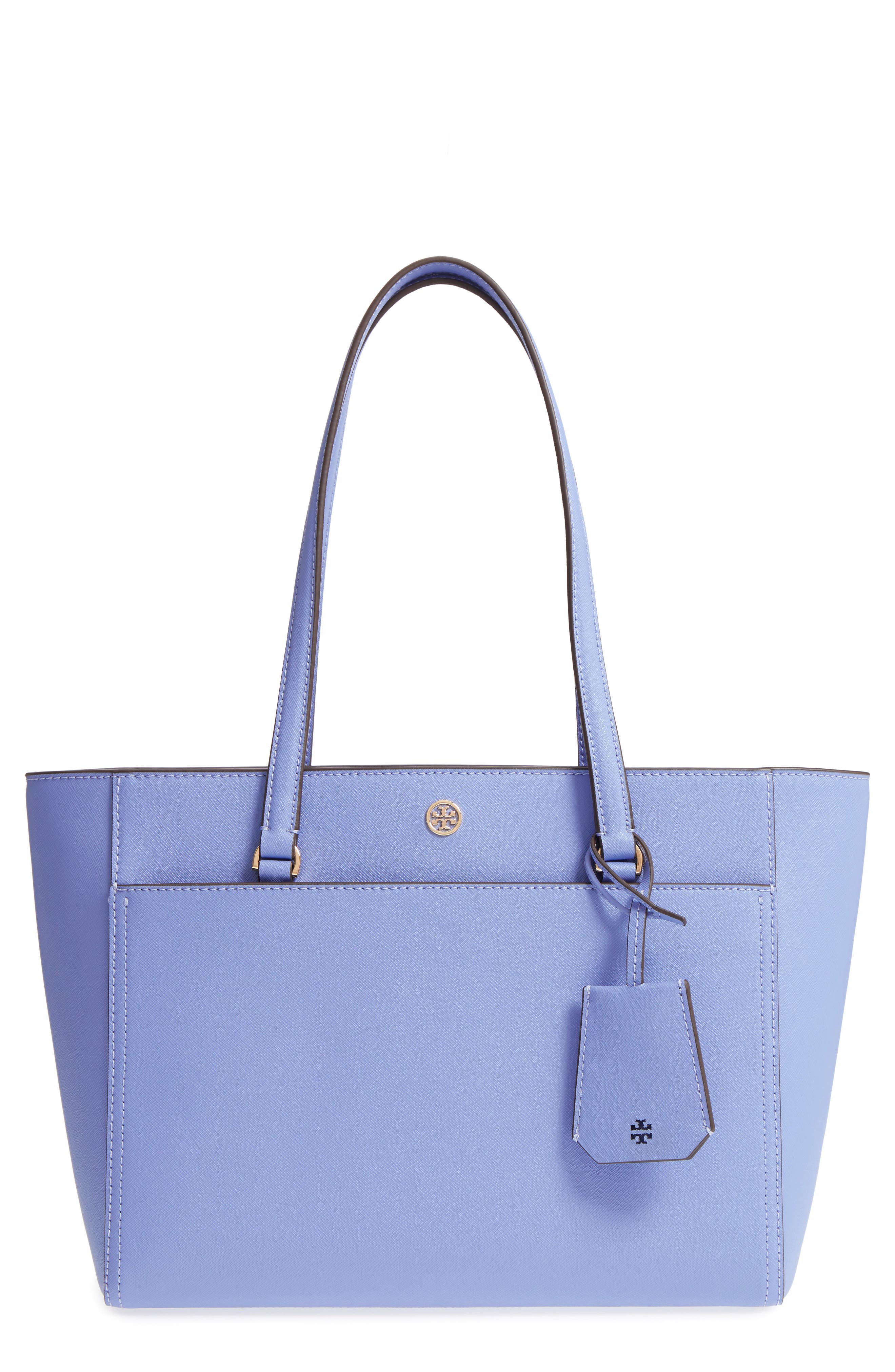 Tory Burch Small Robinson Leather Tote, Main, color, 