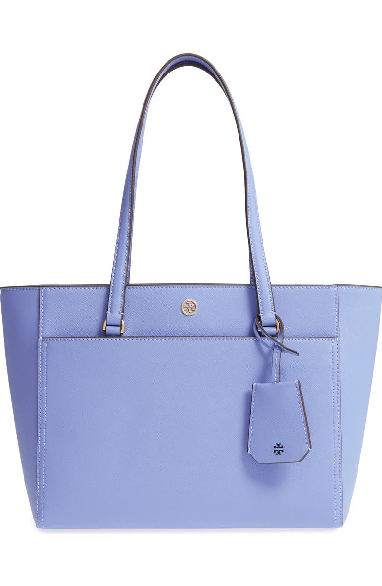 Tory Burch Small Robinson Leather Tote, Main, color,