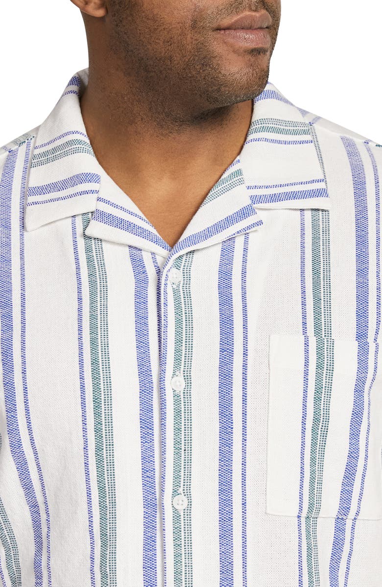Johnny Bigg Cooper Stripe Camp Shirt, Alternate, color, 
