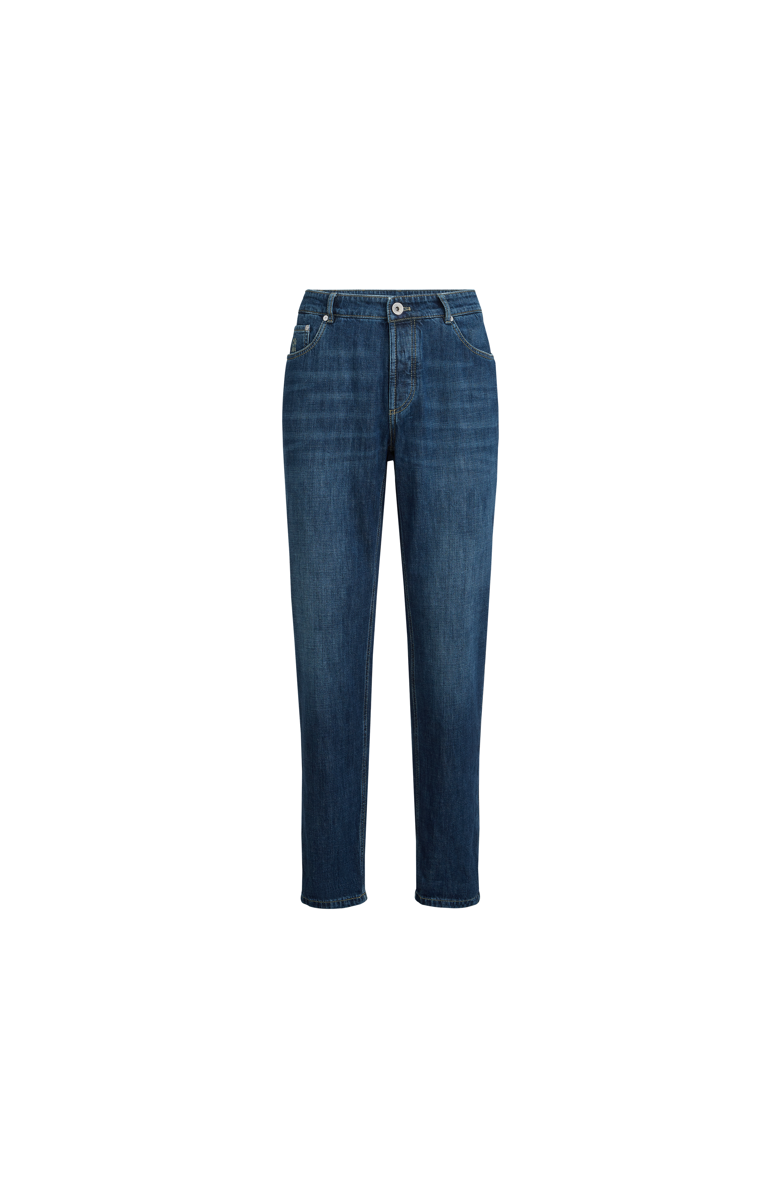 Lightweight denim trousers - image 2