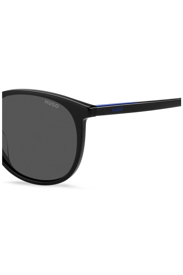 Panthos 53mm Round Sunglasses, Alternate, color, BLACK/ GREY