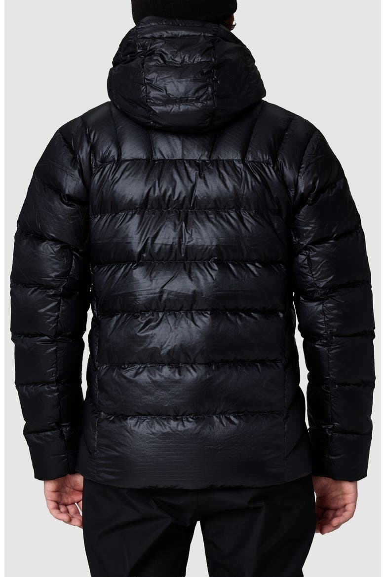 Austera Alpine 850-Fill-Power Down Hoodie, Alternate, color, BLACK