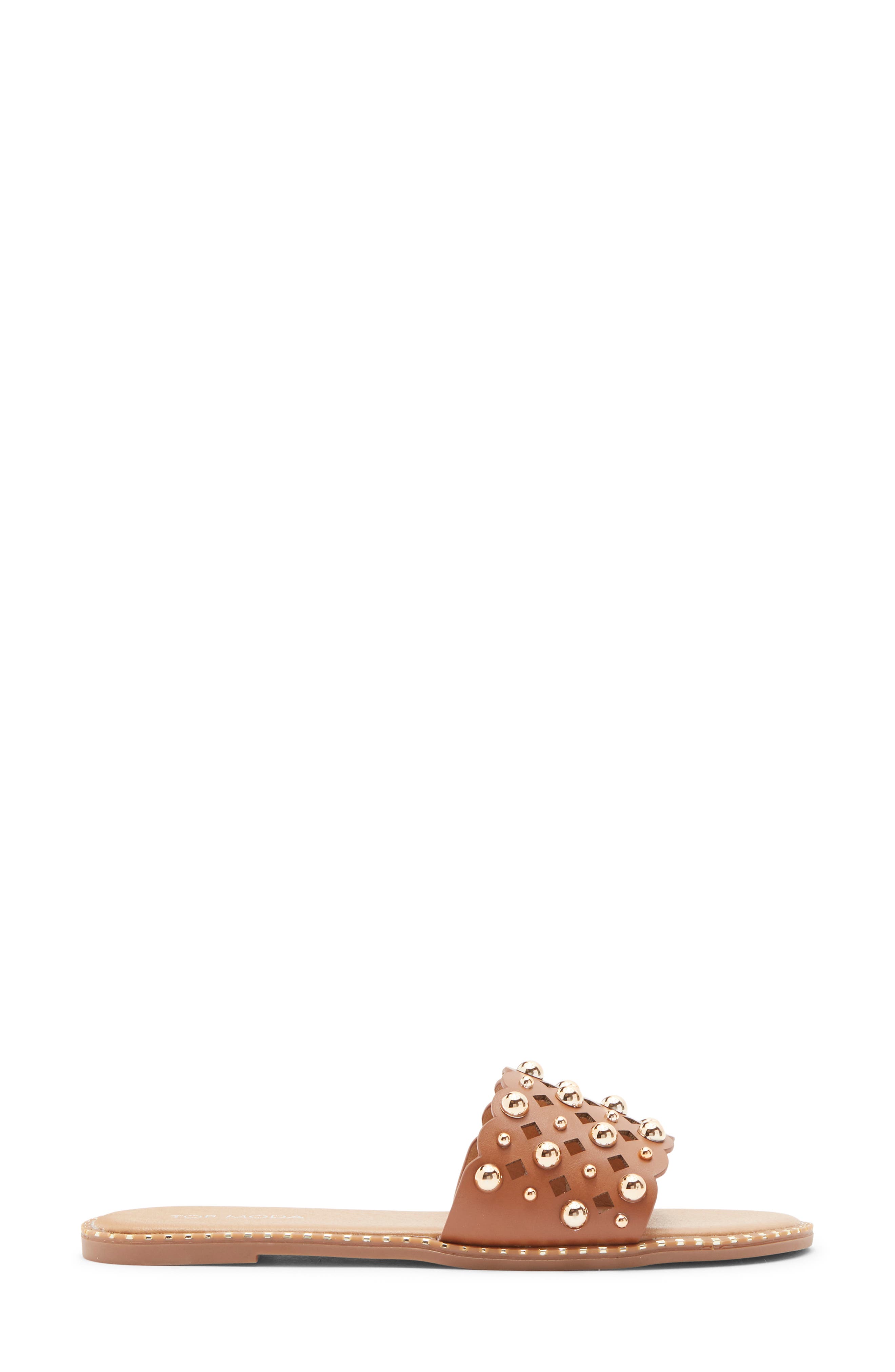 Mick Flat Sandal, Alternate, color, TAN PU