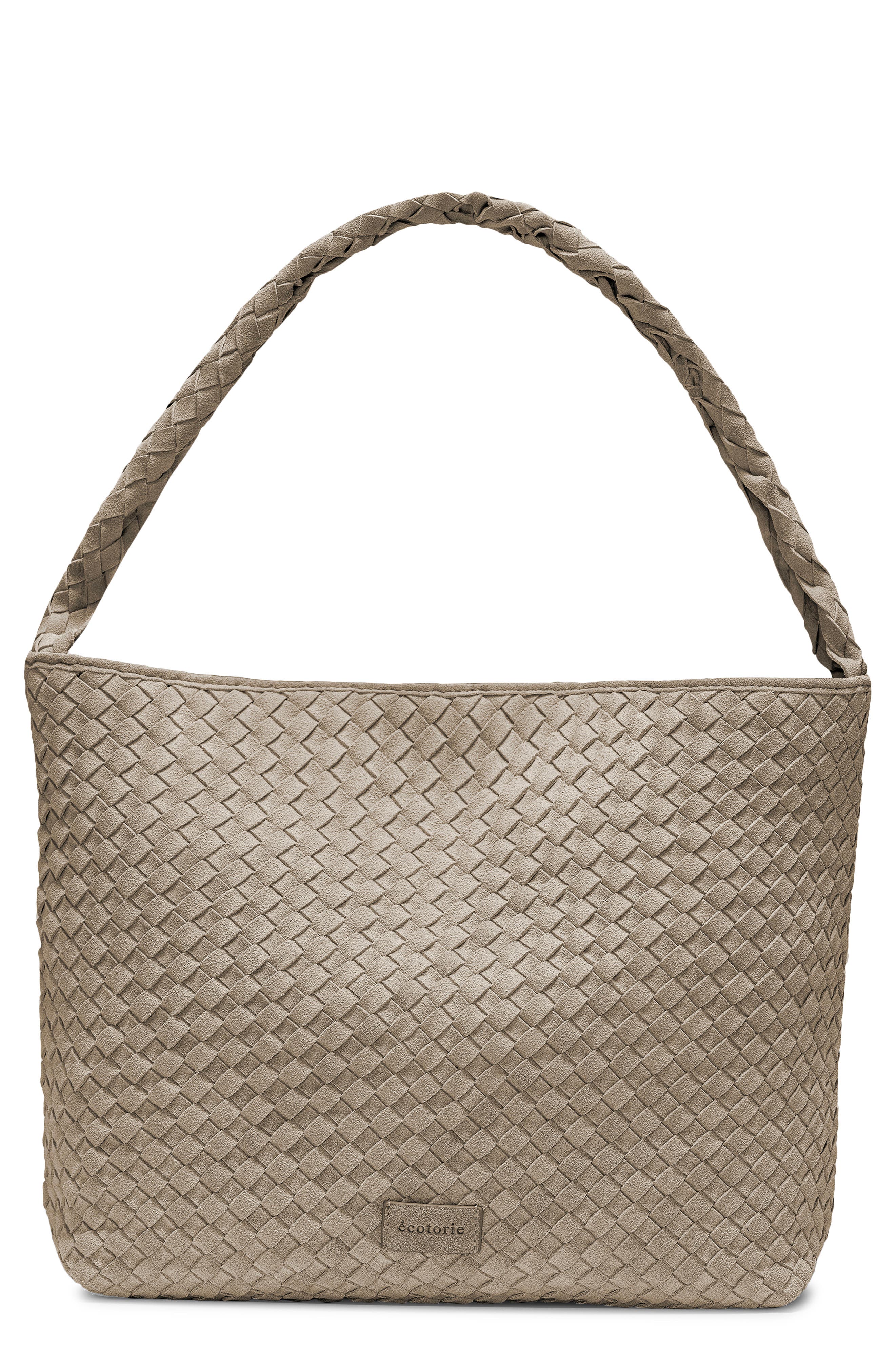 Ecotorie San Antonio Leather Hobo, Main, color, Beige