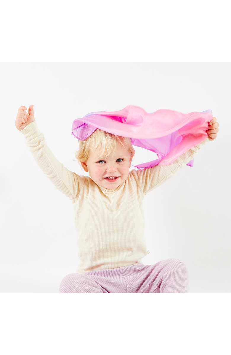 Sarah's Silks Set of 5 Mini Enchanted Playsilks, Alternate, color, Enchanted