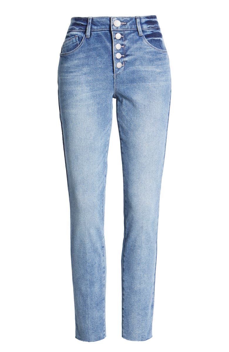 Wit & Wisdom Ab-Solution High Waist Crop Skinny Jeans, Alternate, color, 