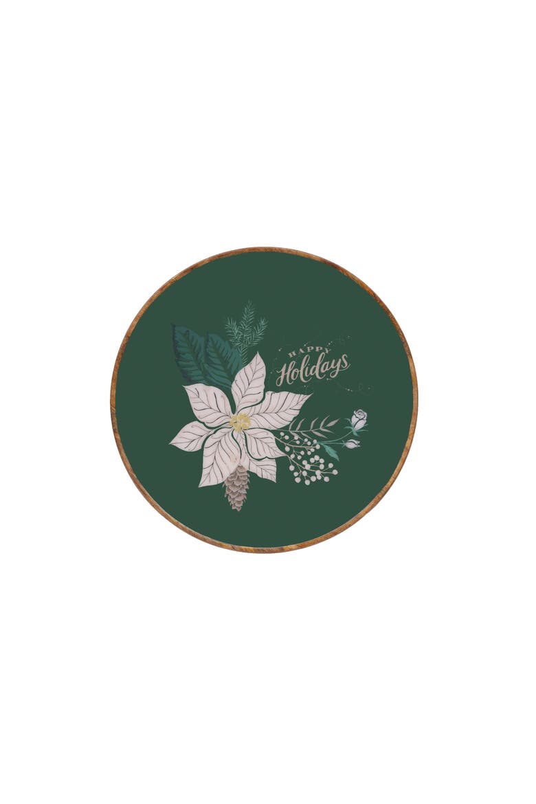 Emerald Magnolia Wood Server, Main, color, Green