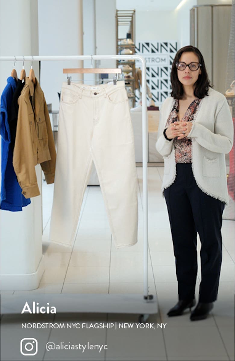 High Waist Ankle Tapered Mom Jeans, sales video thumbnail