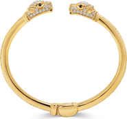 Nialaya Gold CZ Masculine Panther Bangle