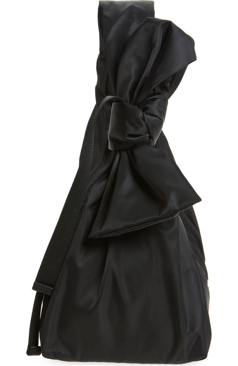 Marc Jacobs The Bow Nylon Sack Bag, Alternate, color, Black