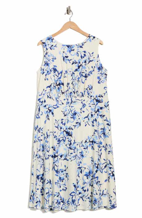 London Times Sleeveless Midi Dress