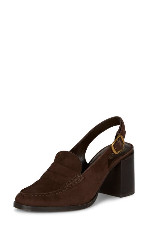 Grinie Slingback Penny Loafer Pump (Women)