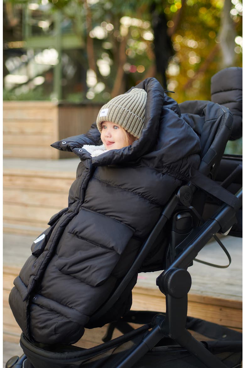 212 evolution® Extendable Stroller & Car Seat Waterproof Footmuff, Alternate, color, BLACK