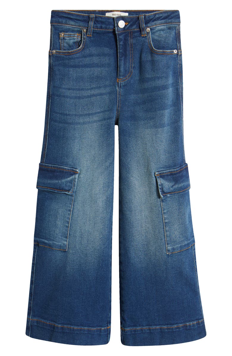 Reiss Kids' Sienna Wide Leg Jeans, Main, color, 