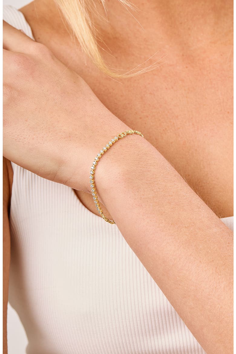 18K Gold Audrey Diamond Line Bracelet (Online Trunk Show), Alternate, color, 18KY