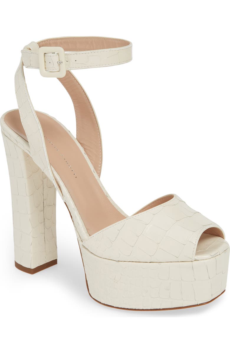 Giuseppe Zanotti Platform Block Heel Sandal, Main, color,