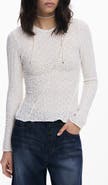 Desigual Stretch Lace T-Shirt Long Sleeve T-Shirt
