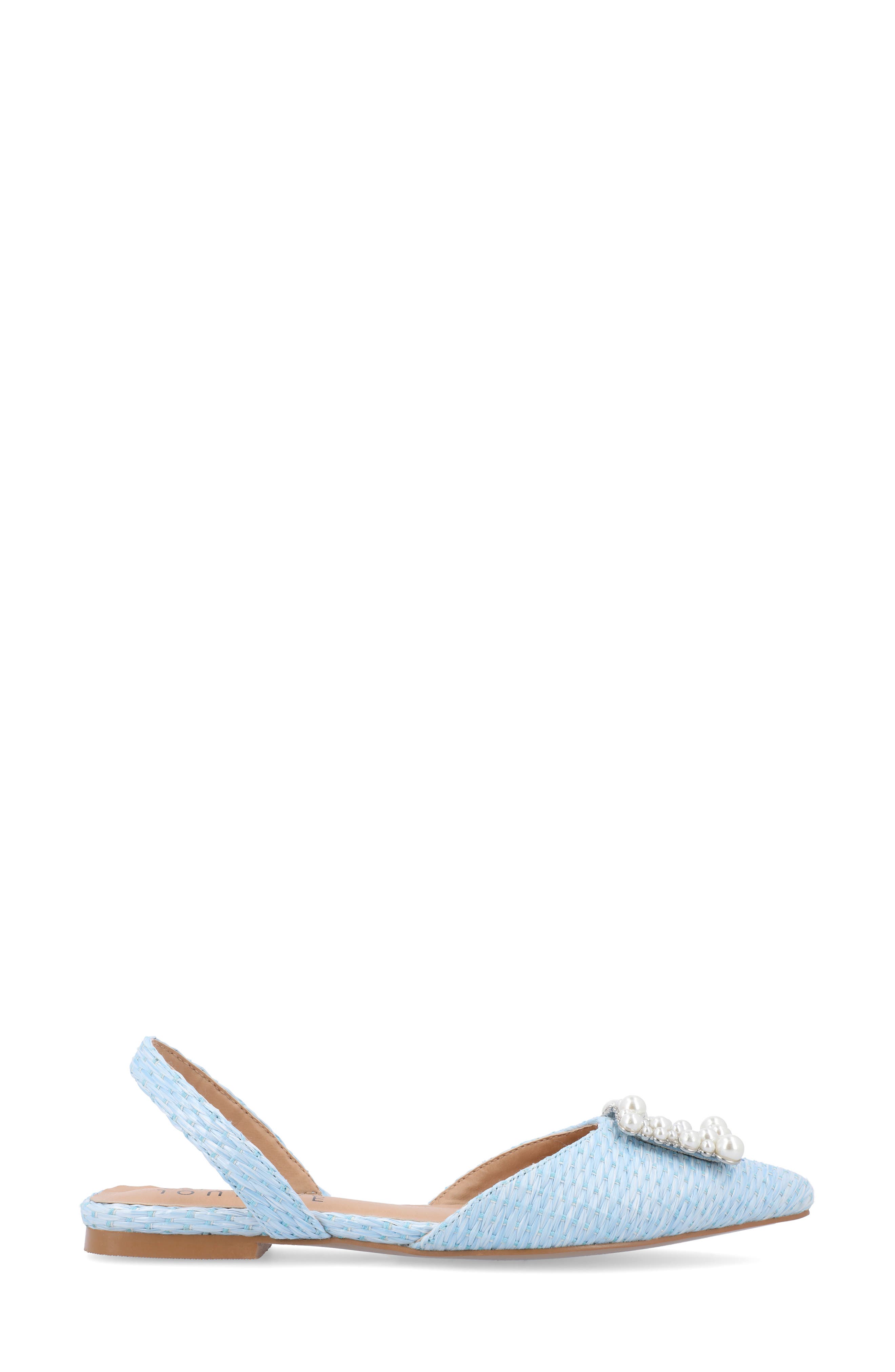 Hannae Slingback Flat, Alternate, color, BLUE