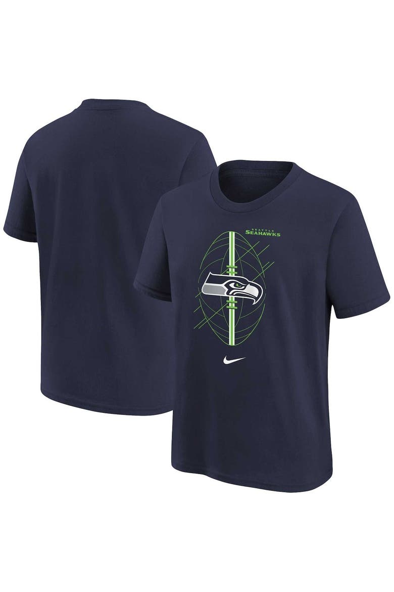 Youth Nike Navy Seattle Seahawks Icon T-Shirt, Alternate, color, Navy