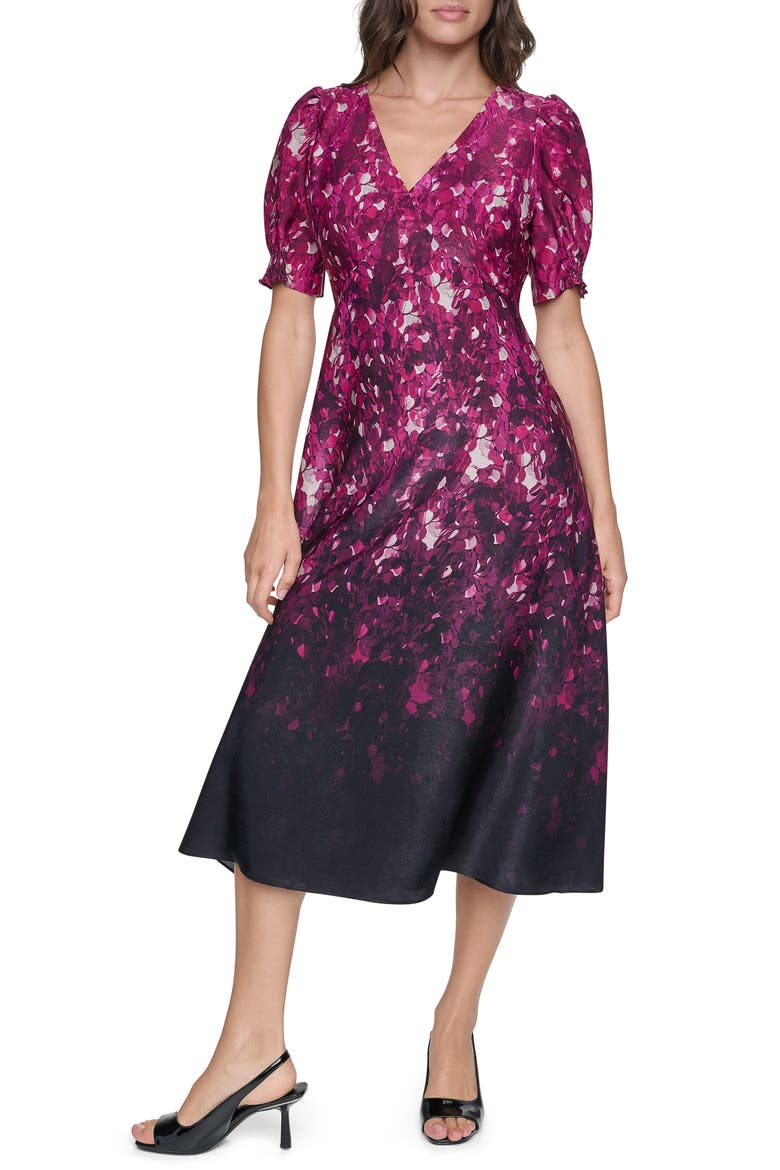 Abstract Print A-Line Dress, Main, color, PAILLETTE
