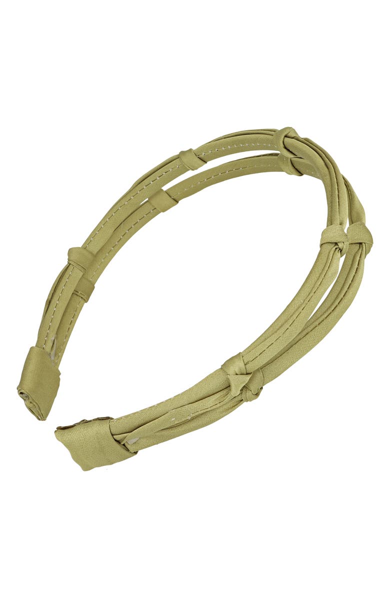 L. Erickson Kristin Satin Double Headband, Main, color, 