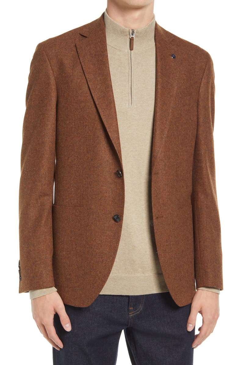 Ted Baker London Keith Mélange Wool & Cashmere Sport Coat, Main, color,