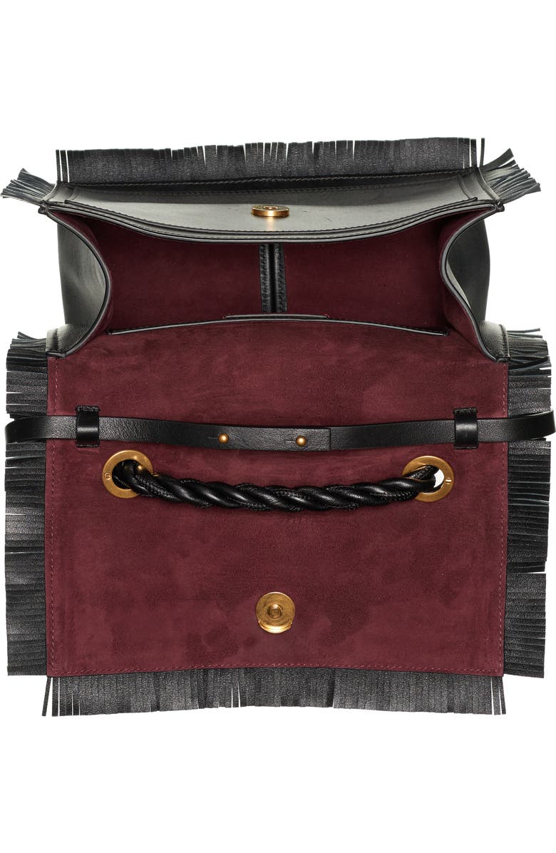 Valentino Garavani The Rope Small Leather Clutch, Alternate, color,